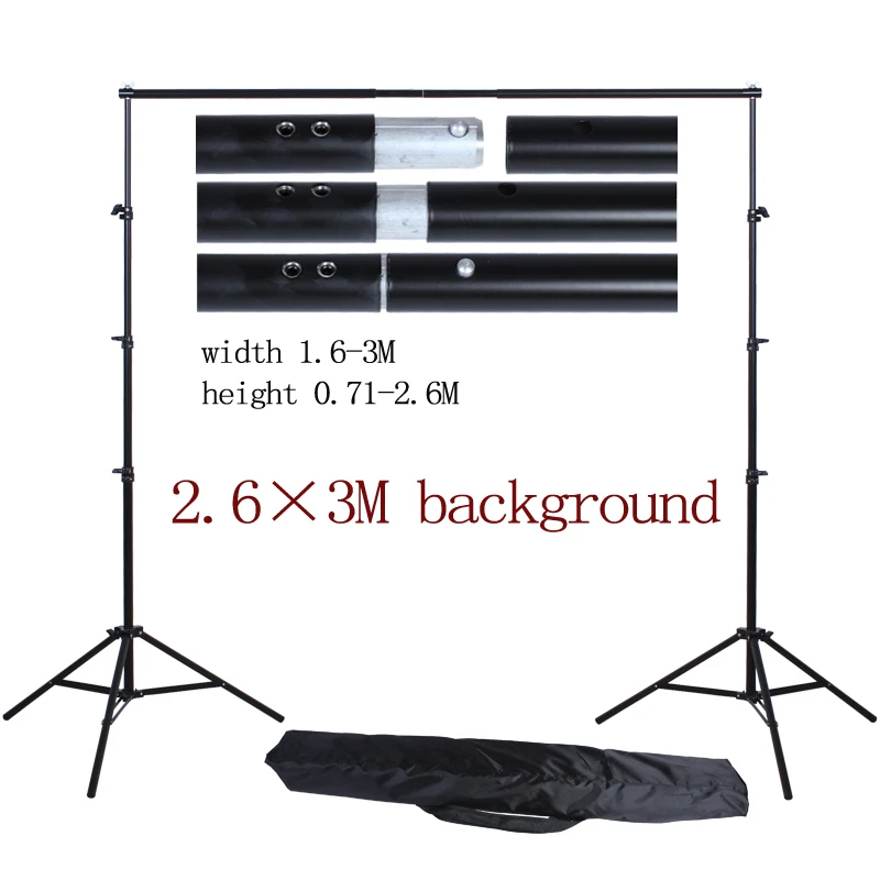 Стойка для фона фотостудии 2 6*3 м система рамок с сумкой переноски футов * 10