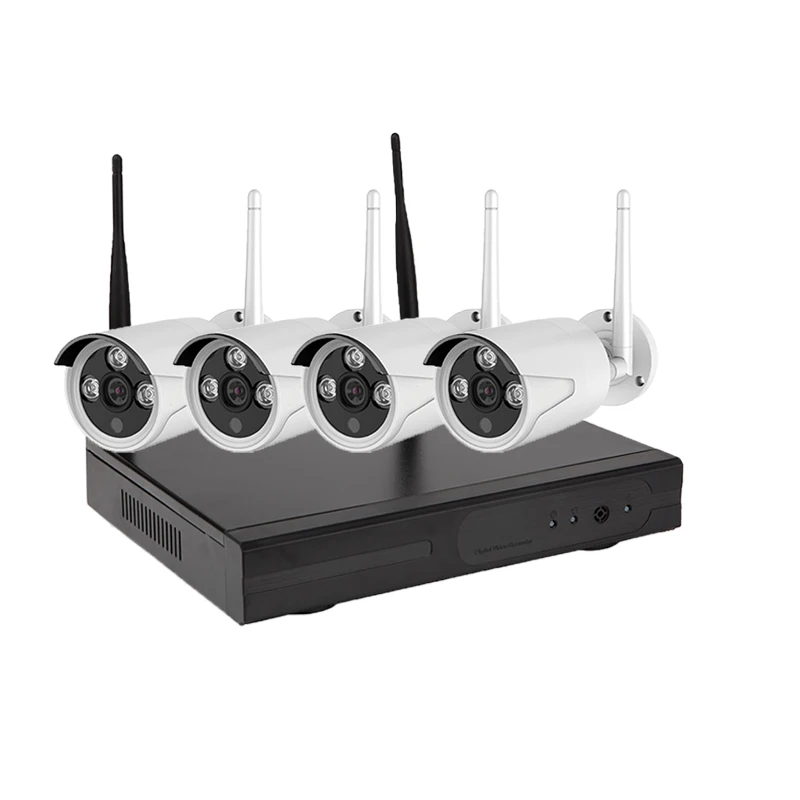 Новый 4ch 720 P Ночное видение Беспроводной IP Камера комплект видеонаблюдения