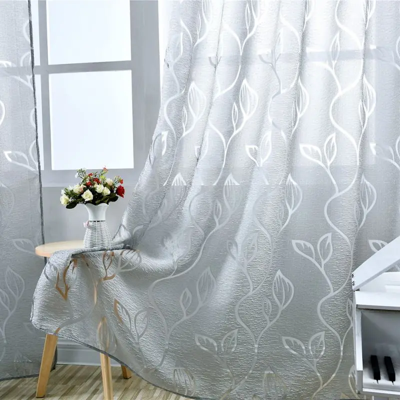 Новые декоративные современные занавески жаккардовые серые на окно для спальни