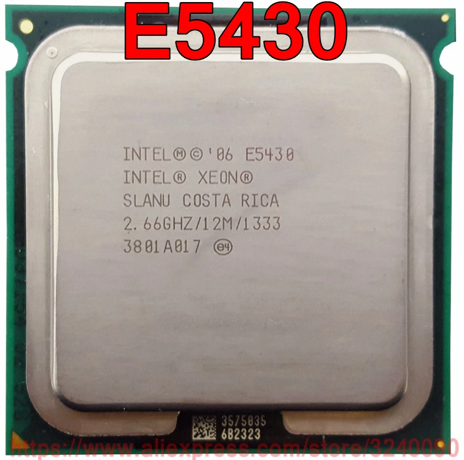 Оригинальный процессор Intel Xeon E5430, 2,66 ГГц/12 м/1333 МГц, 80 Вт, четырехъядерный разъем 771, бесплатная доставка, быстрая доставка