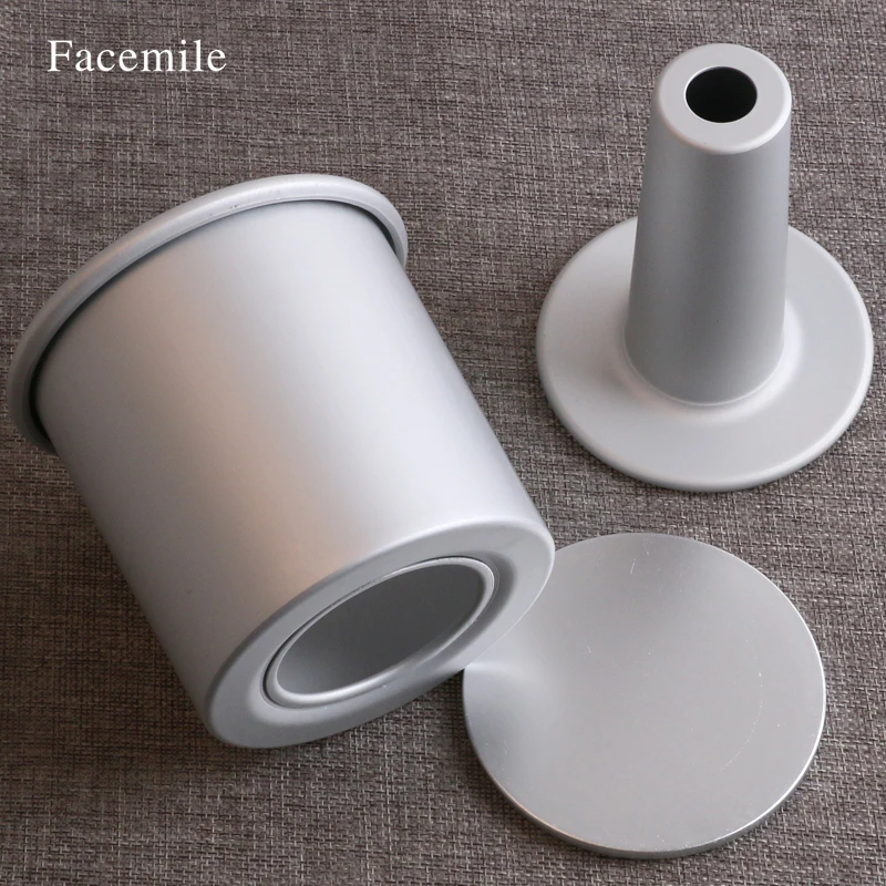 Facemile 4-дюймовая пустотелая шифоновая Форма для кексов алюминиевый антипригарный