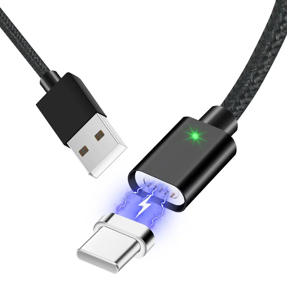 Micro USB кабель Магнитный 3A Быстрая зарядка 1 м Android Мобильный Быстрый зарядный шнур