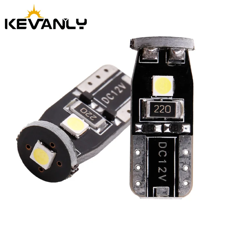 10 шт./лот w5w led T10 3030 192 194 168 W5W светодиодные лампы 3 SMD Габаритные фонари для