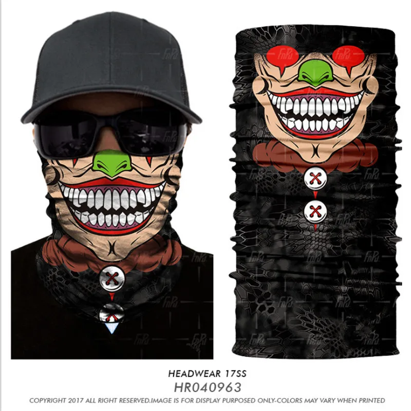 Клещ узор клоун Бандана Балаклава Открытый Охота дыхание мотоцикла Велоспорт