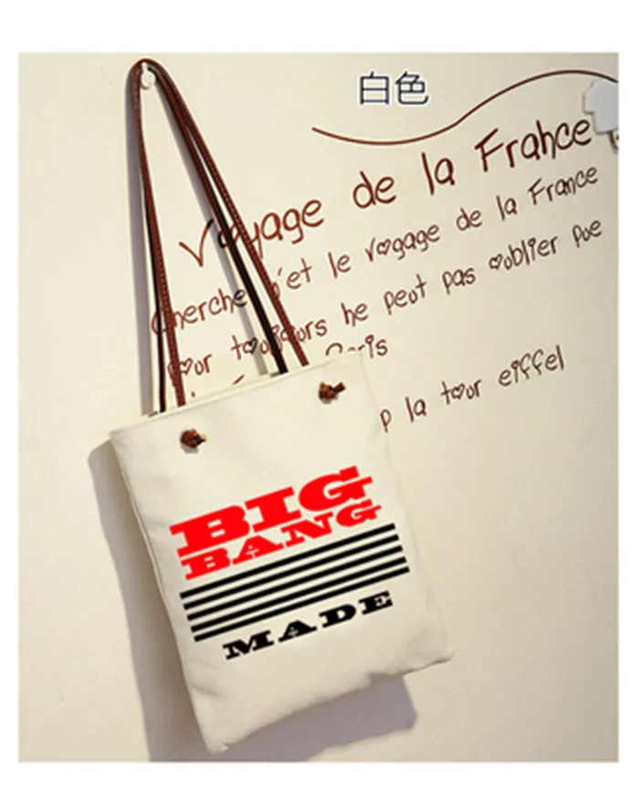 KPOP Bigbang GD Топ сделано Cavas школьный рюкзак сумка Ulzzang на одно плечо k pop|k-pop bag|k-pop