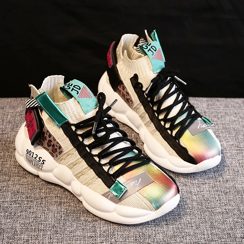 Comfortable inner ladies casual shoes 360 degree breathable wicking sports shoes women's vulcanized shoes beautiful and generous