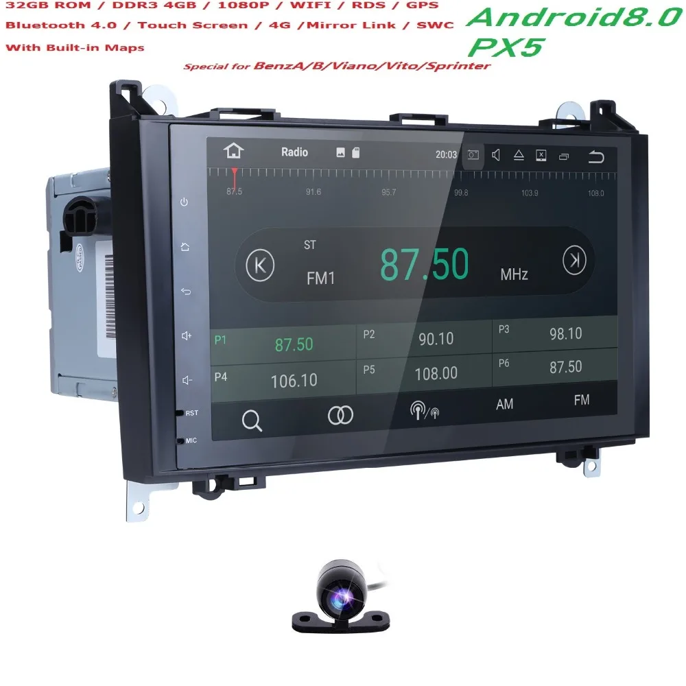 9 'Android 8 0 автомобильный мультимедиа для Mercedes Benz sprinter Vito W639 Viano W169 W245 W209 W906 Crafter
