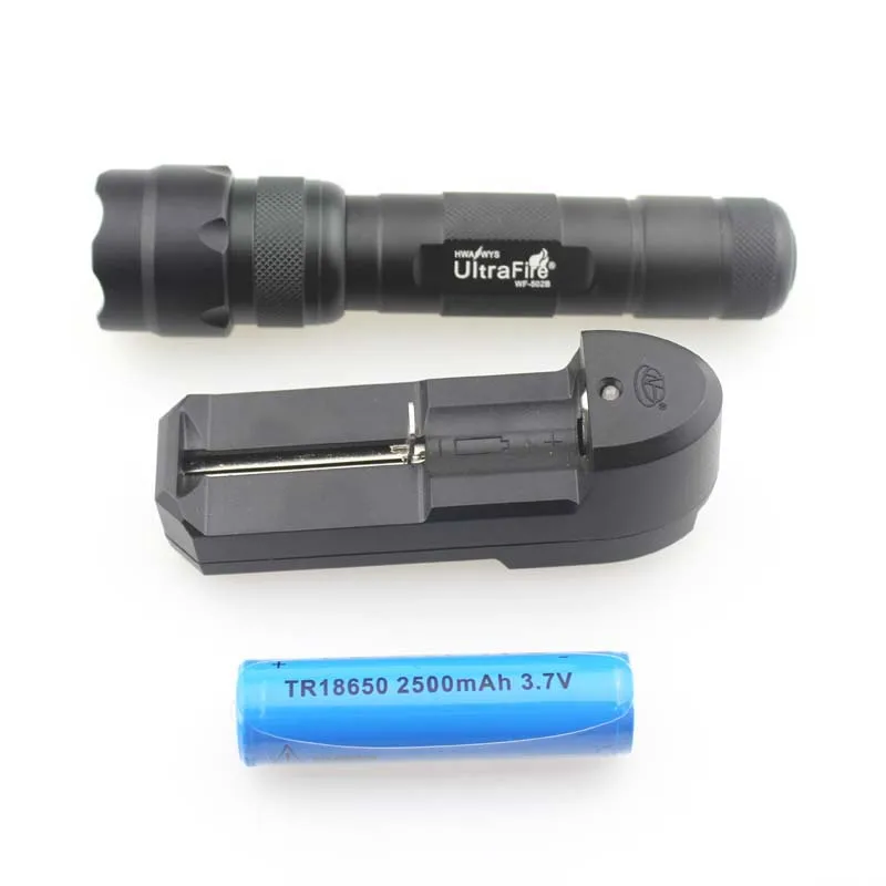U-F 502B 7W 5-Chip 3 V-4,2 V 850nm инфракрасный светодиодный фонарик(1x18650 - Испускаемый цвет: Whole Set