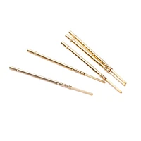 100pcs rm75 3w gold plated spring test probes with brass tube spring needle test of circuit boards total needle length 35 8mm