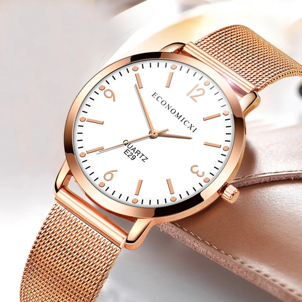

New Brand Design Line Luxury Women Watches Business Fashion Ladies Stainless Steel Crystal Quartz Wristwatch reloj mujer A5