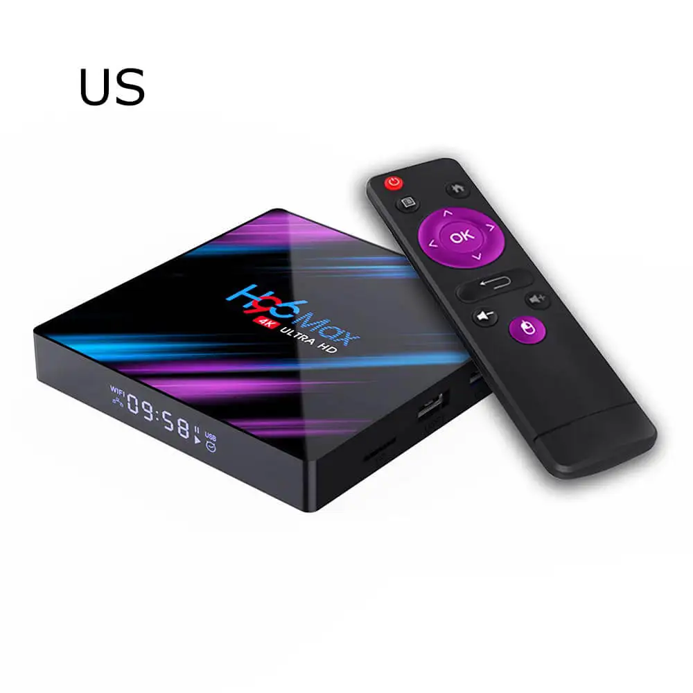 H96 MAX 9,0 Android tv Box 2G RAM16GB WiFi 2,4G/5G Bluetooth 4,0 FCC ROHS Сертификация проигрыватель google Youtube телеприставка - Цвет: US Plug
