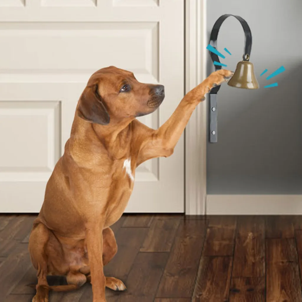 Pet Dog тренировка анти-захват двери дверной звонок дом тренировочные продукты сигнальный дверной колокольчик для собак и кошек для potty обучения@ 15