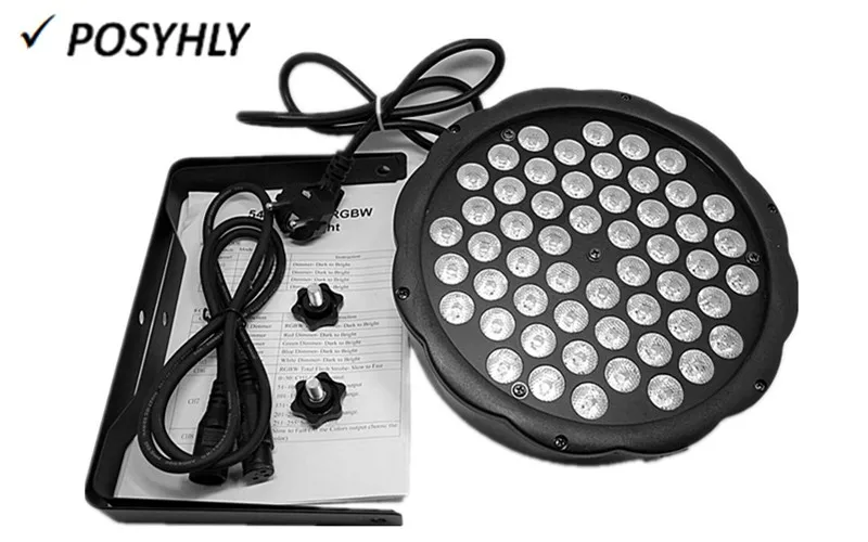 2 шт/плоский 54 X3W LED Par свет Par-прожектор RGB DMX512 управления DJ оборудование | Освещение