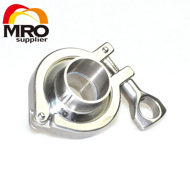 1 set 1-1/4&quot 1.25&quot 32MM OD Sanitary Pipe Weld Ferrule + Tri Clamp Silicone Gasket Stainless Steel SS304 SWT-32 | Обустройство
