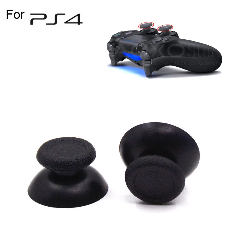 2 шт. черный аналоговый джойстик для Sony Playstation PS4 колпачки контроллер Джойстик
