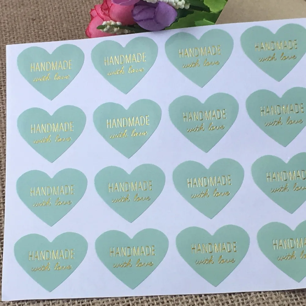 100 шт./наклейка наклейка с этикеткой из крафт бумаги сделай сам для подарка торта