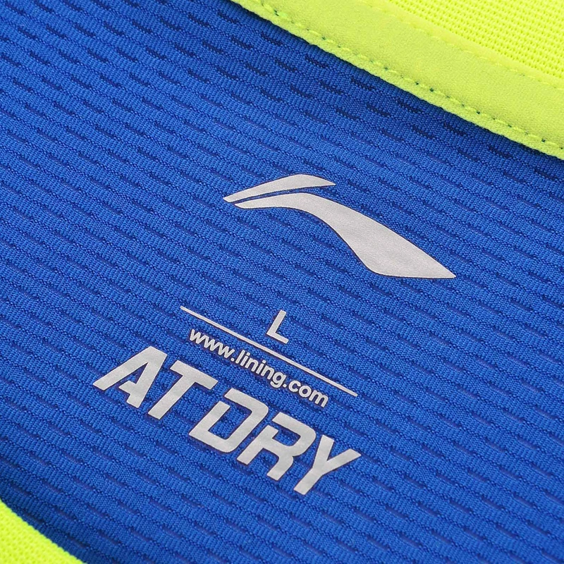 Li-Ning мужские рубашки для сухого бадминтона дышащие легкие футболки соревнований