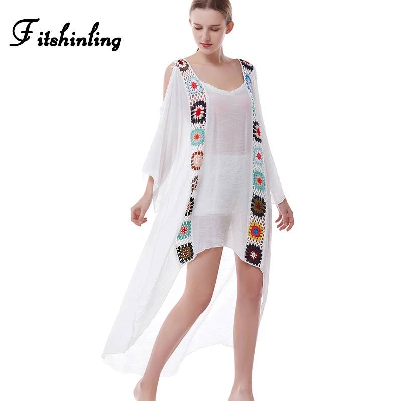 Купальник бикини fitshining Пляжное Платье с открытым плечиком и крючком платье
