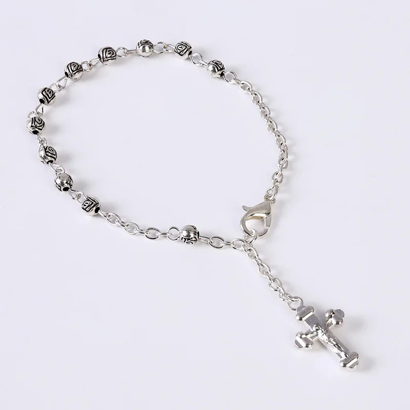 4 мм очаровательные маленькие розовые римские ювелирные изделия перекрестный