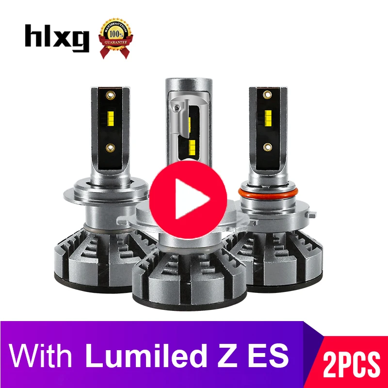 HLXG 4000K 5000K 6500K H7 светодиодный H4 с Lumi s Luxeon ZES чип Автомобильные фары лампы H1 H11 H8 HB3 9005