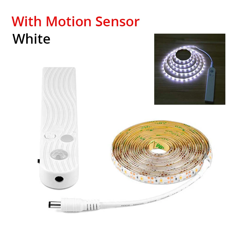Motion Sensor Strip Новинка беспроводной PIR датчик движения светодиодный светильник лампа 1 м-3 м 5 в USB Светодиодная лента лампа кухонный шкаф Спальня Ночной светильник ing украшение - Цвет: Motion Sensor Strip
