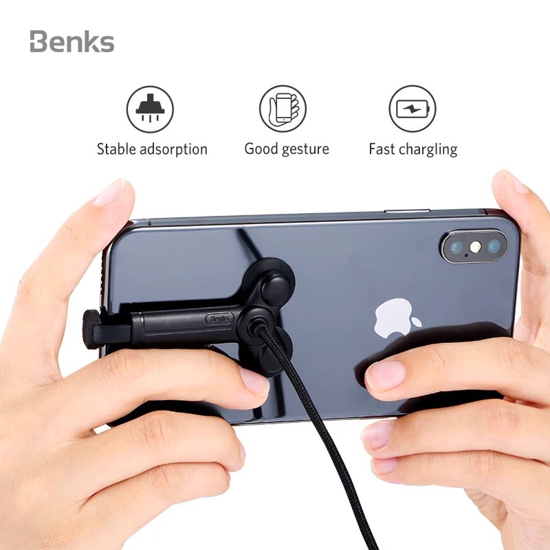 Benks мобильный игровой кабель 8Pin USB для зарядного устройства iPhone Xs Max быстрой