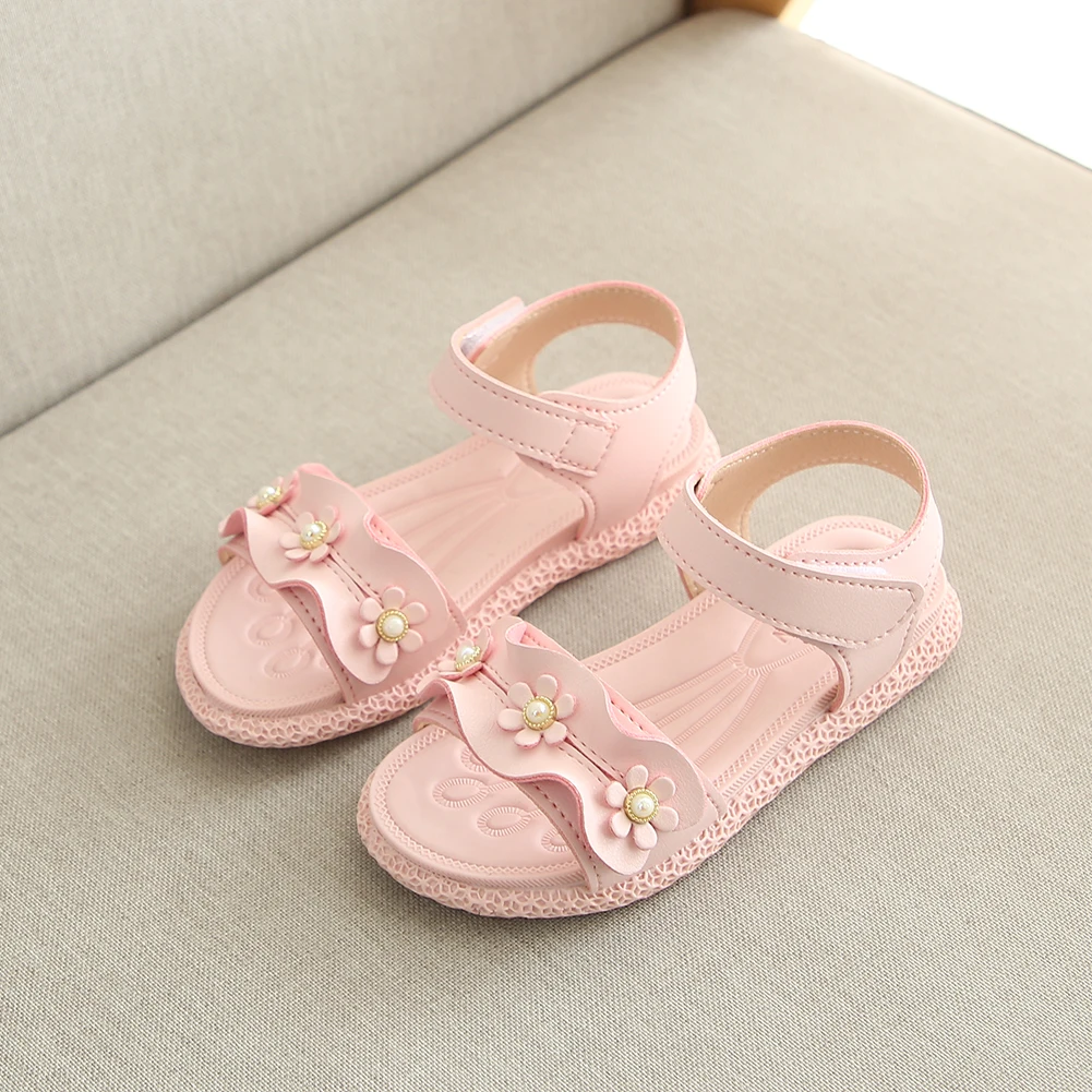 

Children's shoes 2019 Summer new kids shoes Lovely flower shoes Fashion girl sandals Magic baby shoes for kiad