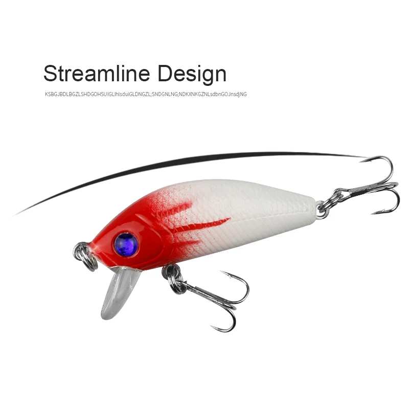1PCS Hard Minnow Fishing Lure 5cm/3.6g Topwater Wobbler Artificial Bait For Bass Pike Crankbait Tackle Fish Leurre Pesca | Спорт и