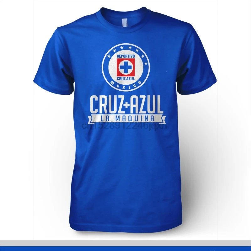 Круз Azul La Maquina Футболка Camiseta Playera Мексика футбол Futbol Fmf Liga Mx короткий рукав модная