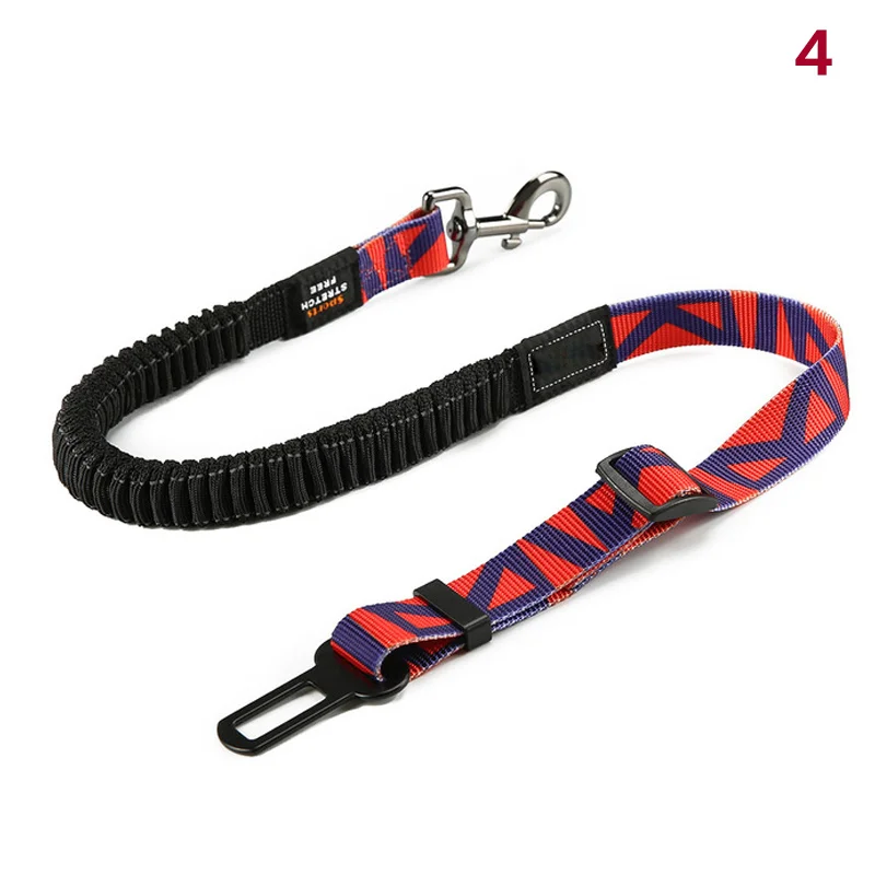 High Adjustable Dog Seat Belt for Car Harness with Bungee Buffer Safety Elastic Leads UEJ | Дом и сад