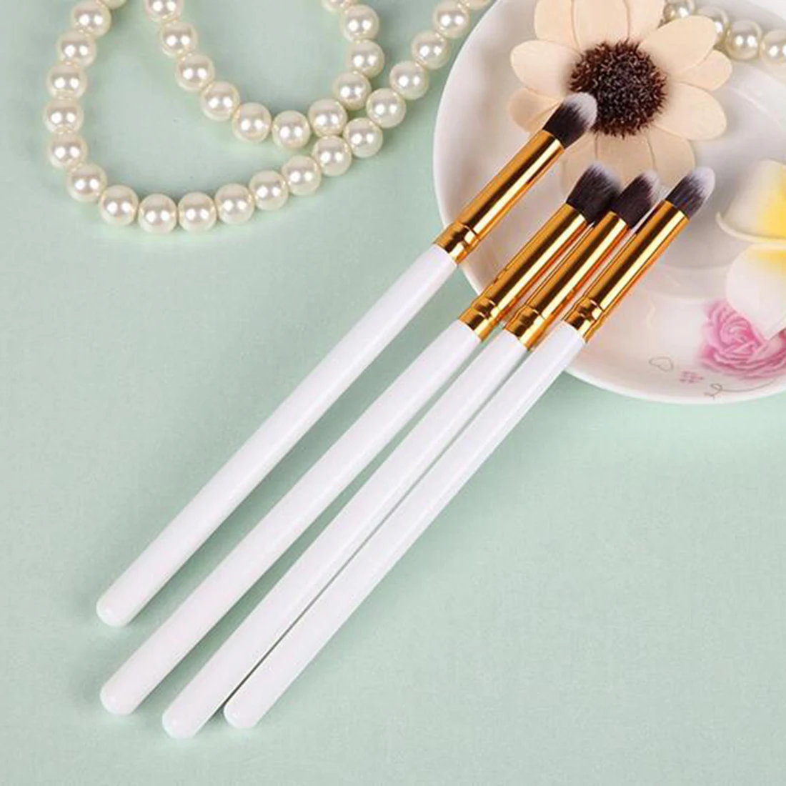 Новинка 4 шт./компл. Профессиональные кисти для век набор теней Тушь ресниц