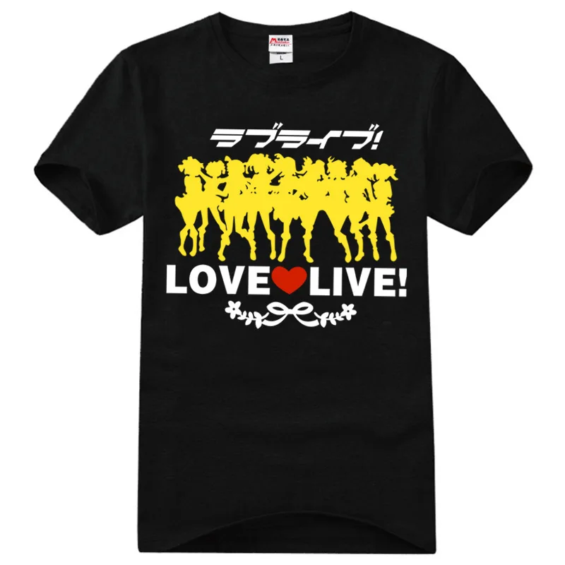 Love Live! Футболки с коротким рукавом и круглым вырезом для косплея|Футболки| |