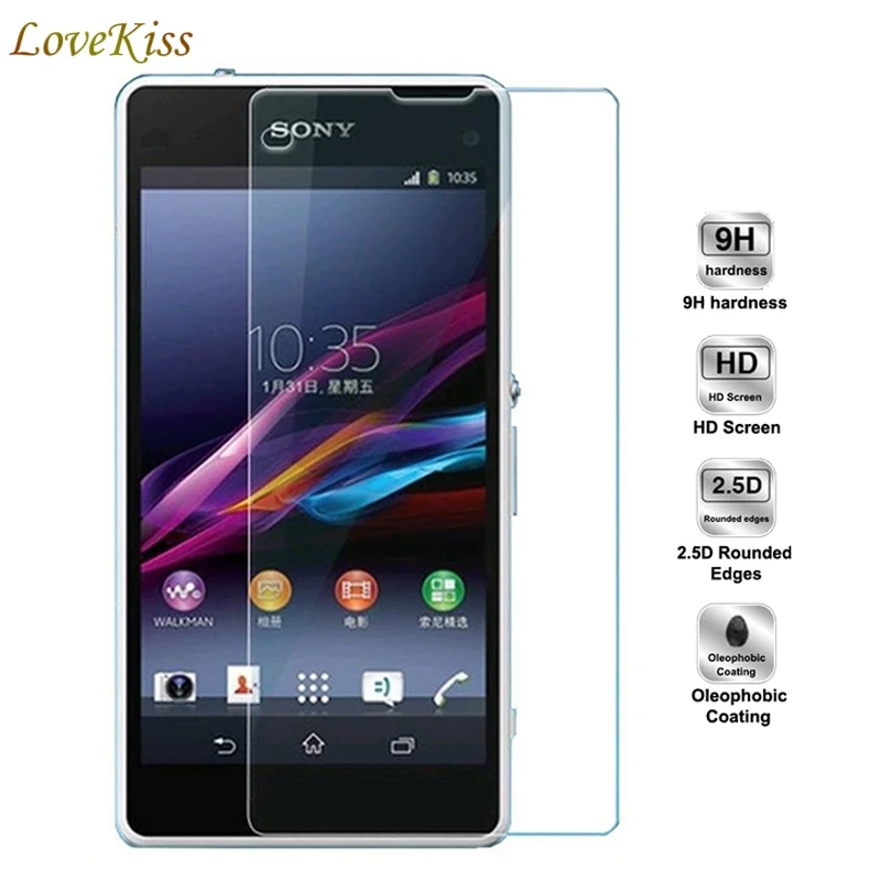 Z1 Compact 9H закаленное стекло для Sony Xperia Mini D5503 Защитная пленка экрана|Защитные
