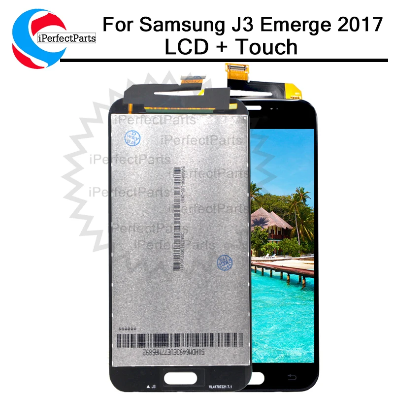 Для SAMSUNG GALAXY J327 LCD J3 Prime 2017 Emerge 2nd j327W J327V J327T J327P дисплей сенсорный экран в сборе