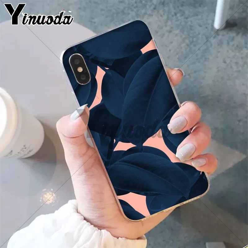 11pro MAX тропические растения кактус банановые листья Мягкий ТПУ чехол для телефона