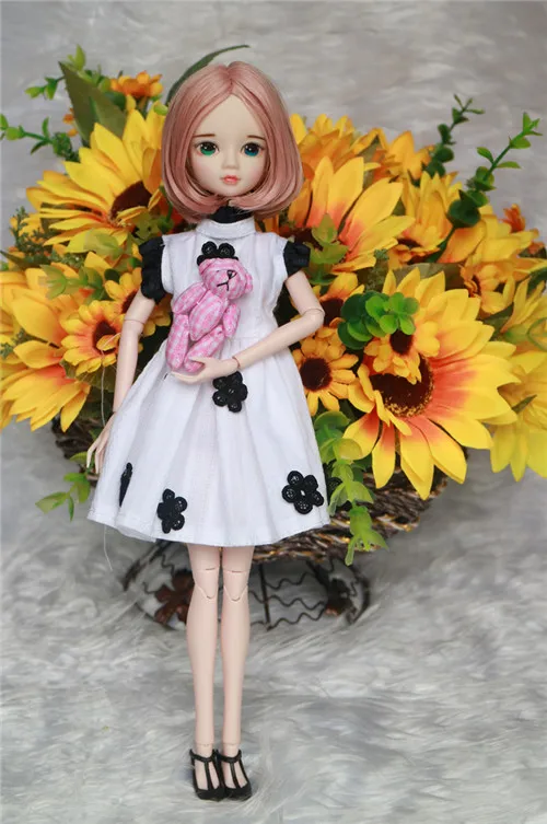 Free shipping cost special offer sale Fairy princess kurhn dolls for girl toys birthday gifts lovely 14 joint body wedding dress - Цвет: F
