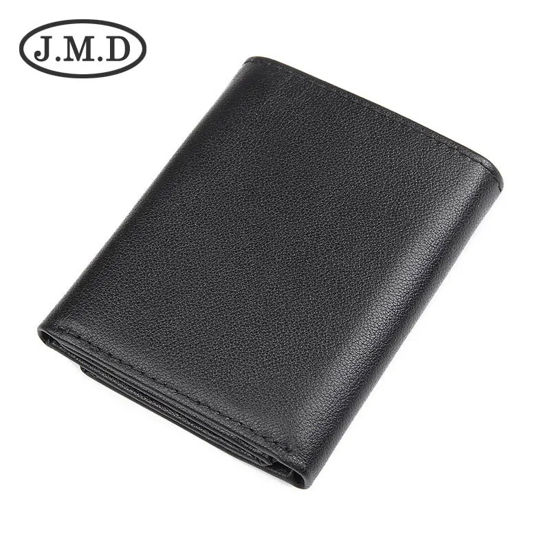 J.M.D 2019 новый кошелек из натуральной кожи наппа короткий складной RFID защитный 8137 -