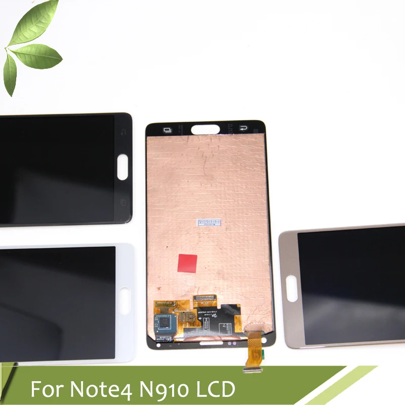 AMOLED экран для SAMSUNG Galaxy Note 4 ЖК-дисплей Note4 N910 сенсорный дигитайзер N910A N910F N9100 100%