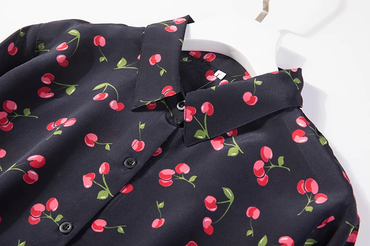 Женская летняя шелковая блузка с длинным рукавом офисная одежда повседневные