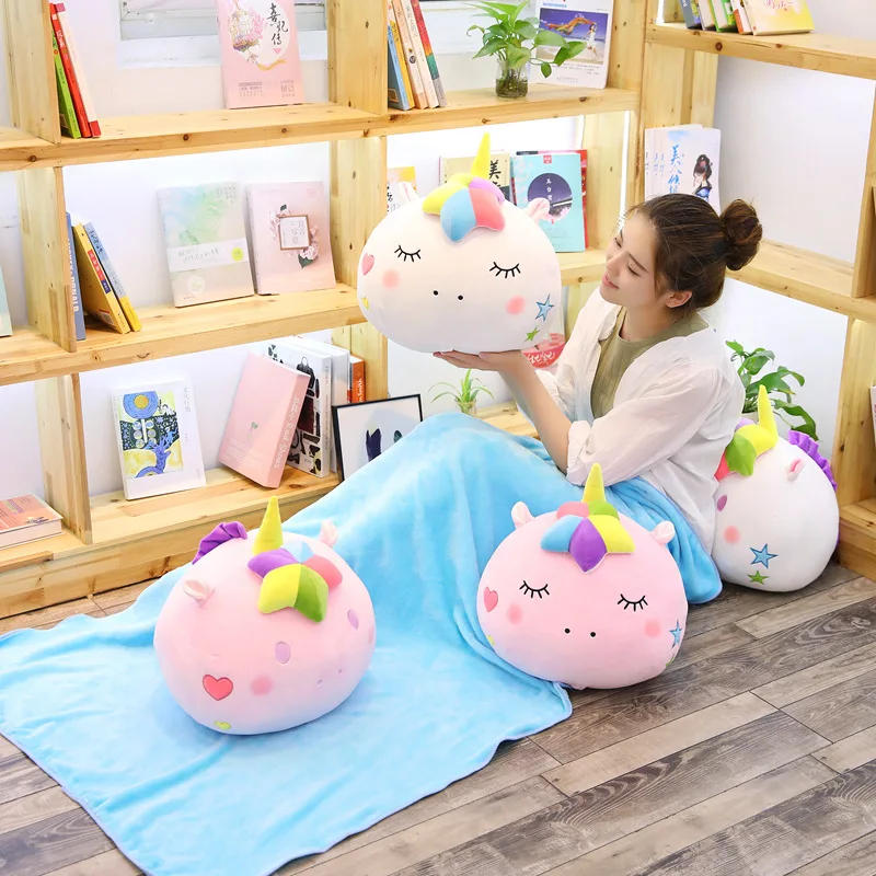 Удобные Единорог плюшевые подушки мягкие игрушки куклы милые Одеяло Подушки
