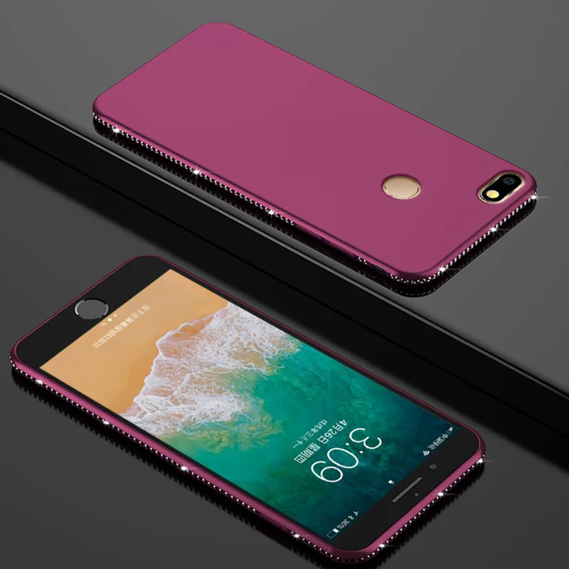 Роскошный Блестящий Мягкий чехол из ТПУ с бриллиантами для Huawei P20 Lite Pro P Smart P8 P9 Honor