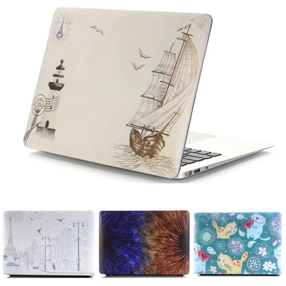 Прорезиненный Жесткий Чехол для ноутбука Apple Mac MacBook Air 11 13 3 Pro 12 15 4 retina touch bar|laptop sleeve