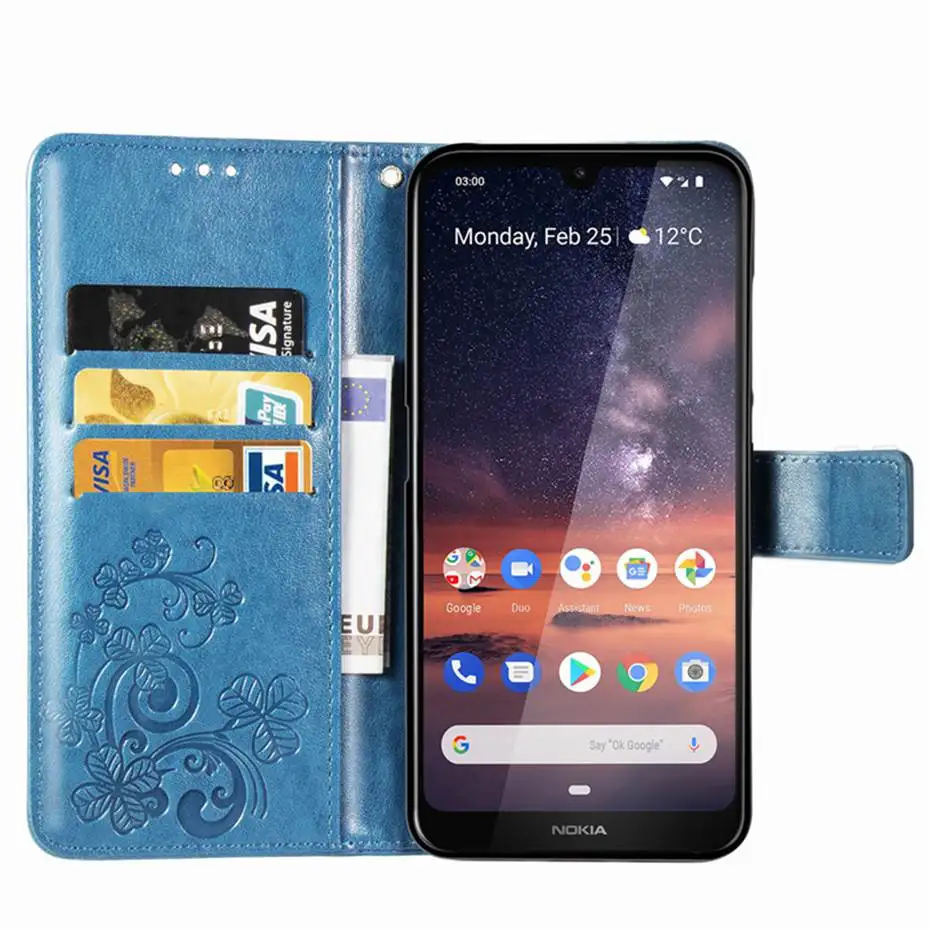 3D рельефный флип-чехол из искусственной кожи для NOKIA 3,2 чехол для Nokia 3,2 TA-1156 TA-1159 TA-1164 TA-1154 TA-1161 TA-откидной Чехол