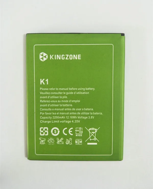 Новый литий ионный аккумулятор AZK Kingzone k1 3200 мАч Сменный для телефона kingzone / K1 Turbo