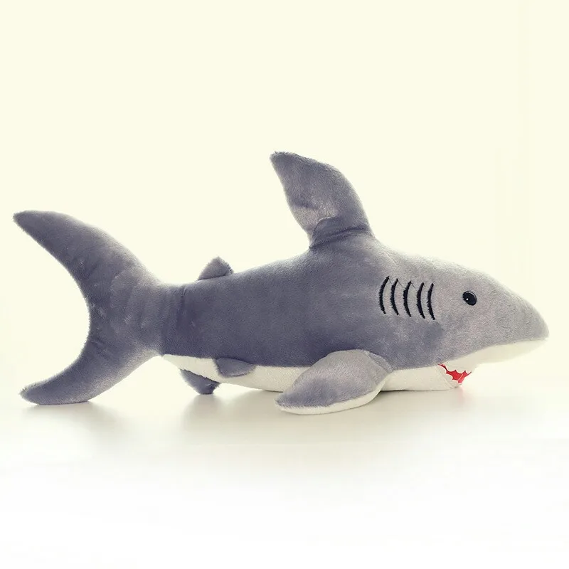 AOSST 45 см Большой размер забавная мягкая кусающаяся Акула плюшевая игрушка