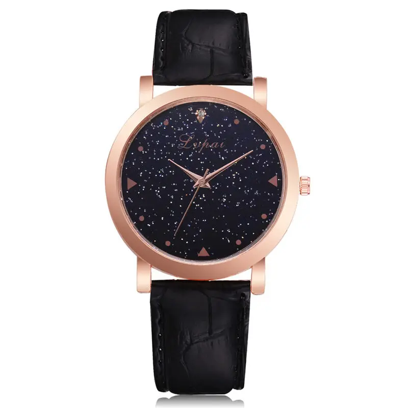 Multicolor Женские часы Lvpai брендовые Роскошные Звездные Стальные кварцевые женские часы с розовым браслетом повседневные часы для влюбленных наручные часы для девочек Relogio@ 50 - Цвет: Multicolor