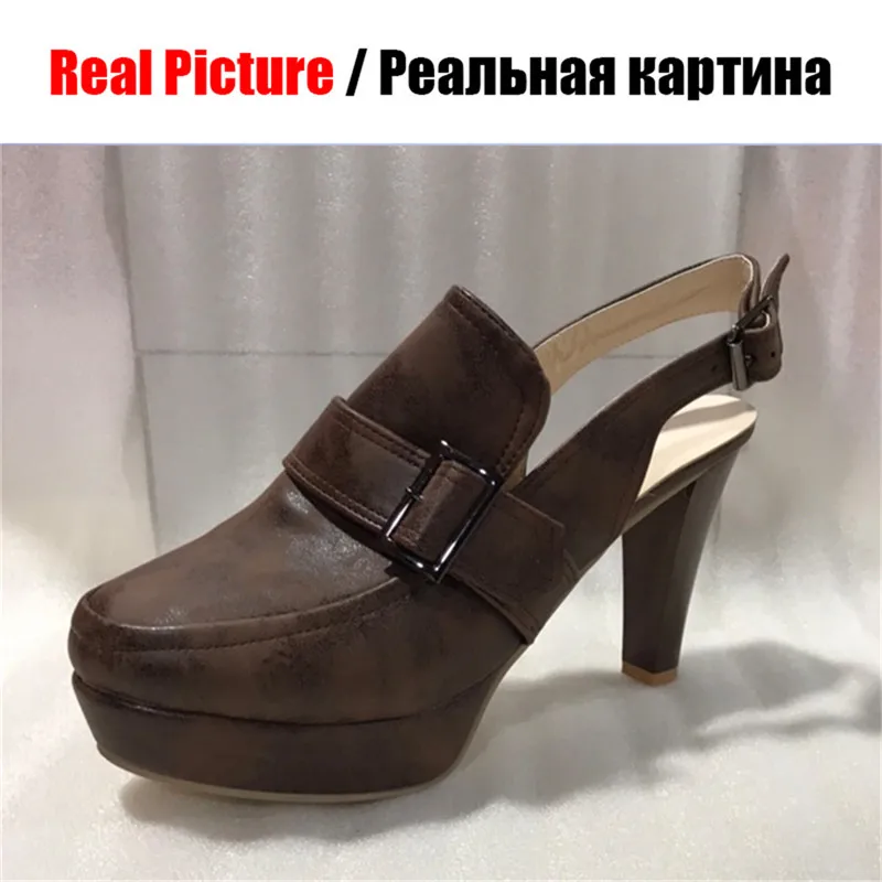 Женские вечерние туфли лодочки KARINLUNA на платформе и высоком каблуке с ремешком