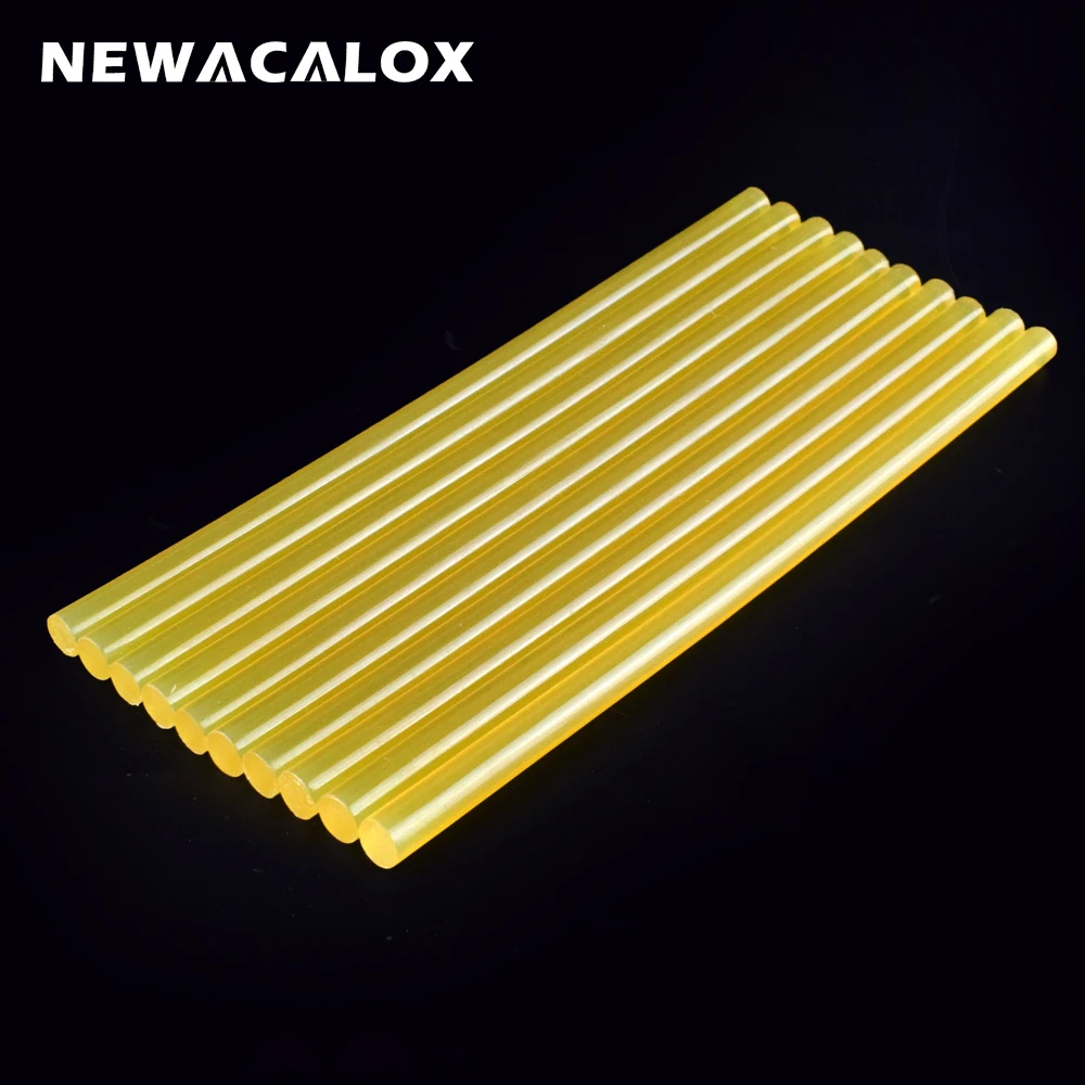 NEWACALOX 10 шт./лот желтые клеевые палочки для горячего расплава DIY пистолет