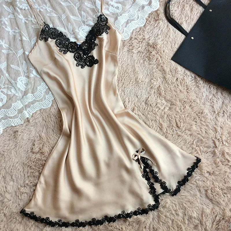 Бесплатная доставка женская сексуальность пижамы ночной рубашке одежды кружева
