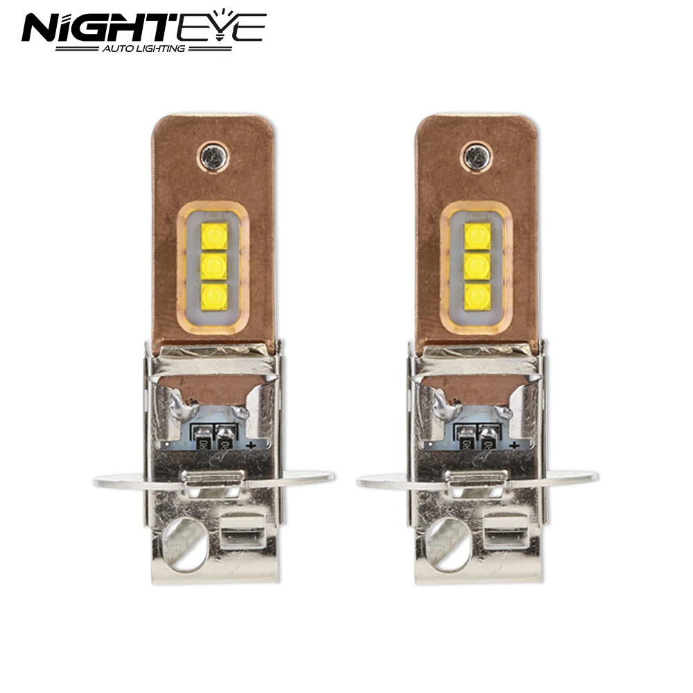 NIGHTEYE светодиодный противотуманный светильник H3 белый 6000K фонарь 60W 1800lm 12 24V